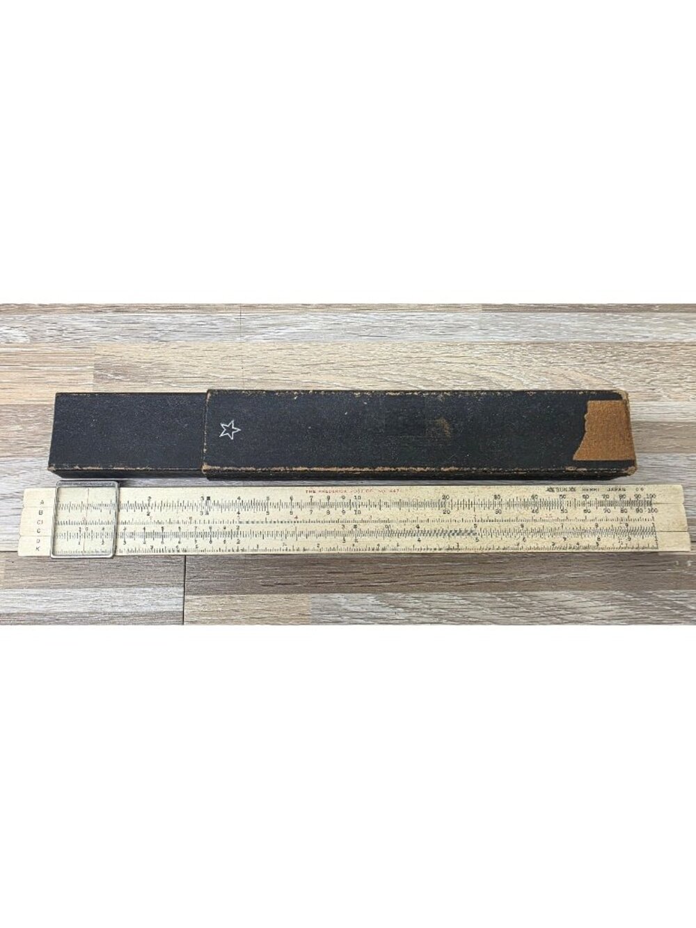Vintage Frederick Post Co. No.1447 Bamboo Slide Rule by Sun Hemmi in Japan